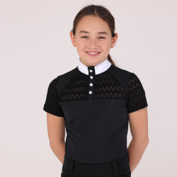 Camicia da concorso Optima Vx giovane cavaliere Shires Aubrion Nero