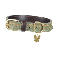 Collare per cane in tweed Shires Digby & Fox Quadretti rosso / giallo / blu Motivi