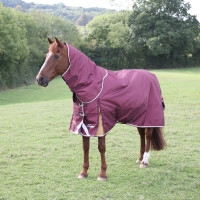 Copricollo per coperta da esterno Plus 100 Shires Highlander Bordeaux