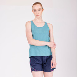 Canotta in cotone React Shires Aubrion Bruma Blu