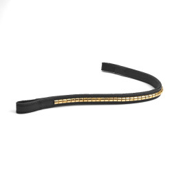 Frontalino con borchie Shires Velociti Rapida Nero / ottone