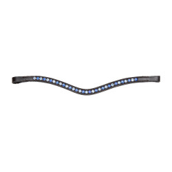 Fronte con strass blu Shires Velociti Gara Nero