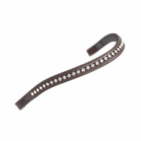 Fronte grande con strass Shires Velociti Gara Marrone / trasparente