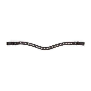 Fronziera nera con strass Shires Velociti Gara Marrone