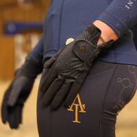 Guanti da equitazione Arene Shires Aubrion Nero Guanti da equitazione Arene Shires Aubrion Nero
