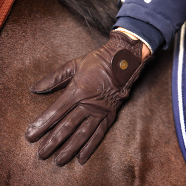 Guanti da equitazione Estade Shires Aubrion Marrone Guanti da equitazione Estade Shires Aubrion Marrone