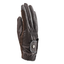 Guanti da equitazione Stadium Shires Aubrion Marrone