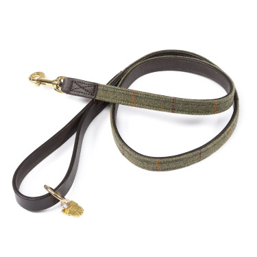 Guinzaglio per cane in tweed Shires Digby & Fox Quadretti rosso / giallo / blu Motivi