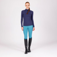 Leggings da equitazione React Non-Stop Shires Aubrion Bruma Blu