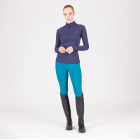 Leggings da equitazione React Rhythm Shires Aubrion Martin pescatore Blu