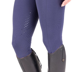 Leggings da equitazione React Sculpt Shires Aubrion Mezzanotte Blu