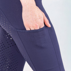 Leggings da equitazione React Sculpt Shires Aubrion Mezzanotte Blu