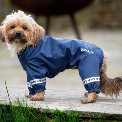 Cappotto per cane Cover-All Shires Digby & Fox Marina Blu marino