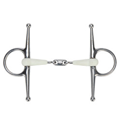 Filet a aste a doppia rottura EquiKind Softie Shires Acciaio Argento