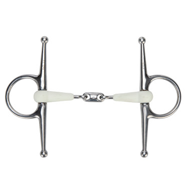 Filet a aste a doppia rottura EquiKind Softie Shires Acciaio Argento
