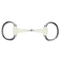 Filet à olives a cannone spezzato EquiKind Softie Shires Acciaio Argento