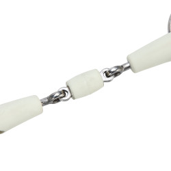 Mors gag a due anelli a doppia rottura EquiKind Softie Shires Acciaio Argento