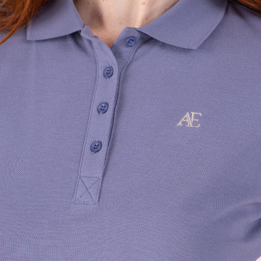 Polo a maniche corte Equestrian Shires Aubrion Temporale Blu Polo a maniche corte Equestrian Shires Aubrion Temporale Blu