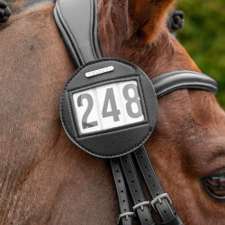 Portanumero per testiera Shires Velociti Nero