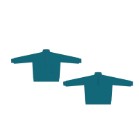 Maglia con zip a un quarto React per giovane cavaliere Shires Aubrion Martin pescatore Blu