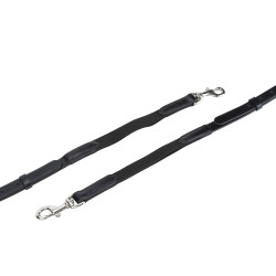 Redini fisse in cuoio ed elastico Shires Velociti Gara Nero