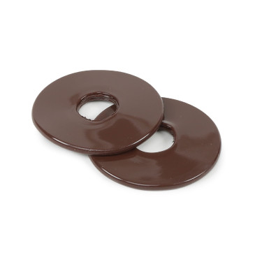 Rondelle in silicone per imboccature Shires Marrone