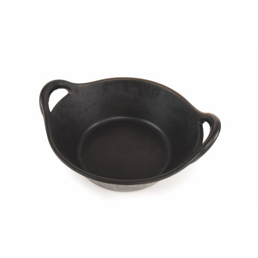 Secchio per mangime in gomma Shires Ezi-Kit Nero