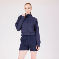 Shorts in felpa React Shires Aubrion Mezzanotte Blu