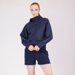Shorts in felpa React Shires Aubrion Mezzanotte Blu