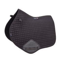 Sottosella da salto in cotone Deluxe Shires Arma Nero