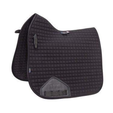 Sottosella da dressage in cotone Deluxe Shires Arma Nero