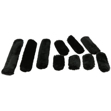 Set per cavezza Equithème Teddy Nero Set per cavezza Equithème Teddy Nero