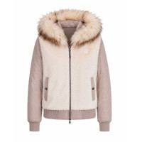 Bomber Pénélope Lione reversibile donna Ecrù Bianco
