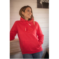 Felpa Pénélope Louison donna Rosso fluo