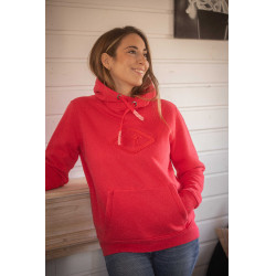 Felpa Pénélope Louison donna Rosso fluo