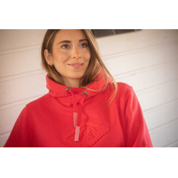 Felpa Pénélope Louison donna Rosso fluo
