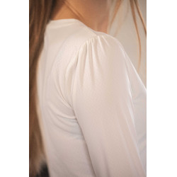 T-shirt Pénélope Techty Cha donna Ecrù Bianco