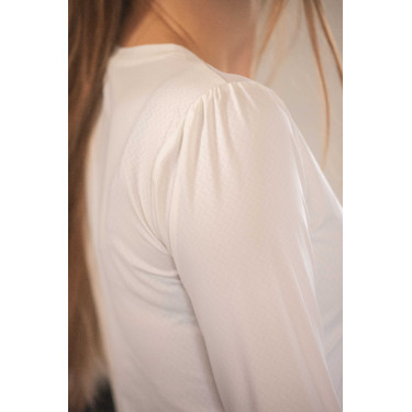 T-shirt Pénélope Techty Cha donna Ecrù Bianco