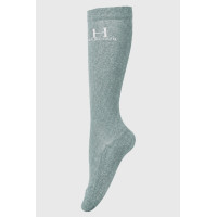 Calze glitter Harcour Happy confezione da 2 Verde grigio