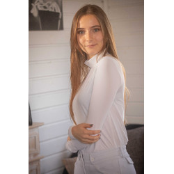 Maglia equitazione donna Pénélope Charlotte maniche lunghe