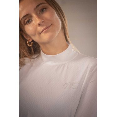 Maglia equitazione donna Pénélope Charlotte maniche lunghe