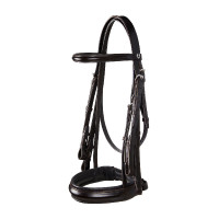 Briglia da dressage in cuoio Dressage Equestro Nero