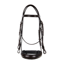 Briglia da dressage in cuoio Dressage Equestro Marrone scuro Briglia da dressage in cuoio Dressage Equestro Marrone scuro