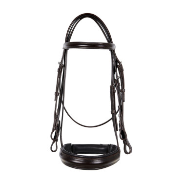 Briglia da dressage in cuoio Dressage Equestro Marrone scuro Briglia da dressage in cuoio Dressage Equestro Marrone scuro
