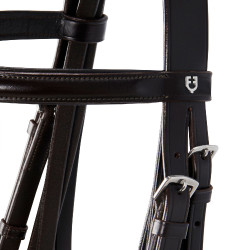 Briglia da dressage in cuoio Dressage Equestro Marrone scuro Briglia da dressage in cuoio Dressage Equestro Marrone scuro