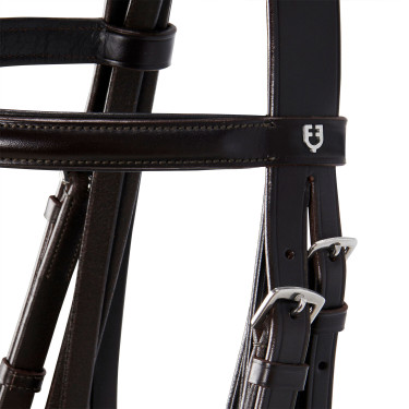 Briglia da dressage in cuoio Dressage Equestro Marrone scuro Briglia da dressage in cuoio Dressage Equestro Marrone scuro