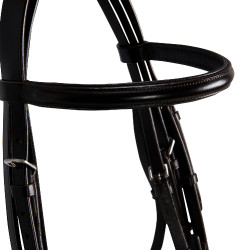 Briglia da dressage in cuoio Dressage Equestro Marrone scuro Briglia da dressage in cuoio Dressage Equestro Marrone scuro