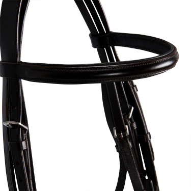 Briglia da dressage in cuoio Dressage Equestro Marrone scuro Briglia da dressage in cuoio Dressage Equestro Marrone scuro