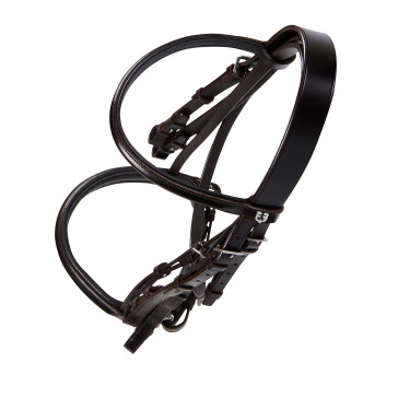 Briglia da dressage in cuoio Dressage Equestro Marrone scuro Briglia da dressage in cuoio Dressage Equestro Marrone scuro