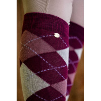 Chaussettes Equi-Theme Argyle femme Beige / écru